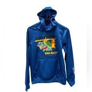 Pokémon “Gotta Catch ’Em All!” Blue Kids XL Hoodie – Pikachu & Friends
